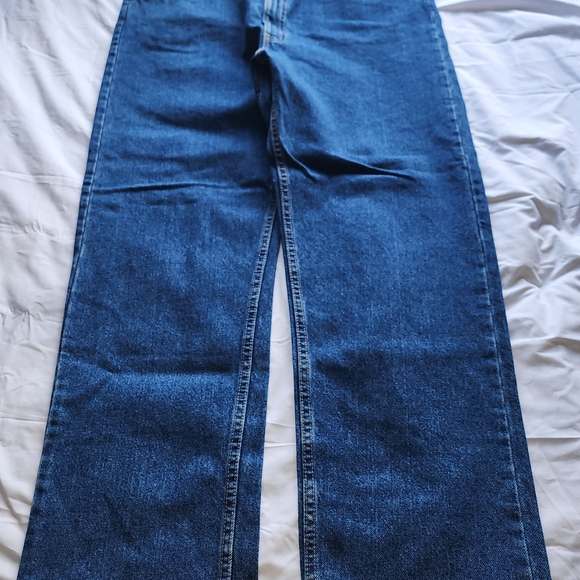 Vtg Levi's 505 Orange Tab Men's Straight Jeans - Dark Blue